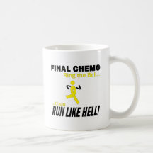 Chemo final corre mucho - cáncer testicular tazas