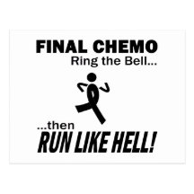 Chemo final corre mucho - melanoma tarjetas postales