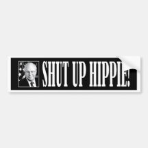 cheney_shutup_bmprstkr_blk etiqueta de parachoque