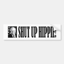 cheney_shutup_bmprstkr etiqueta de parachoque