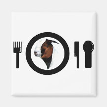 CHEVON EN LA PLACA DE CENA (CARNE DE CABRA) IMÁN