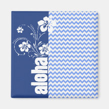 Chevron azul; Hawaiana Imanes