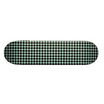 Chevron comprueba Seafoam y negro Patineta Personalizada