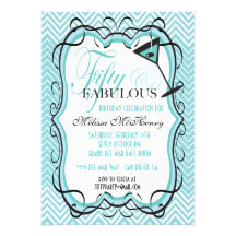 Chevron hermoso cincuenta e invitaciones fabulosas invitacion personal 