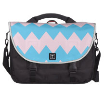Chevron rosado azul bolsas de portátil