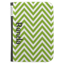 Chevron verde y blanco enciende la caja fundas caseable
