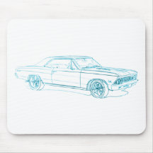 Chevy Chevelle 1966 SS de encargo Alfombrilla De Ratones
