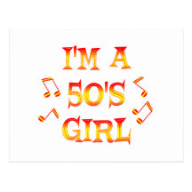 chica 50s tarjetas postales