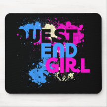 Chica 80s para mujer del West End Alfombrilla De Ratones