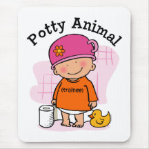 Chica animal insignificante Mousepad Tapetes De Ratones