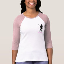 Chica atractivo del arma - occidental camisetas