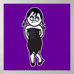 chica atractivo del gótico posters