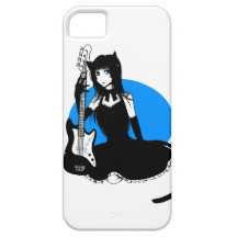 Chica bajo del gato iPhone 5 Case-Mate carcasa