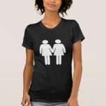 Chica + Camisetas de la oscuridad del chica