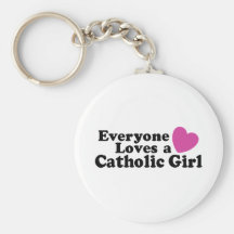Chica católico llaveros
