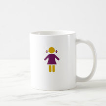 Chica - chica estupendo tazas de café
