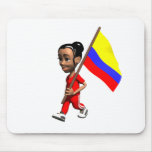 Chica colombiano alfombrillas de ratones