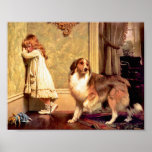 Chica con el mascota Sheltie: "Un abogado especial Posters
