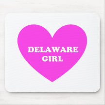Chica de Delaware Tapetes De Raton