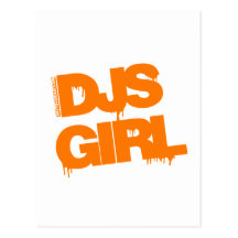 Chica de DJs - gf de la novia de la música del dis Tarjetas Postales