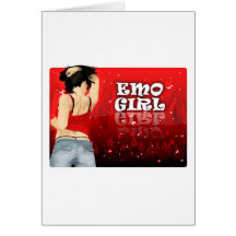 Chica de Emo Felicitaciones