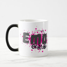 Chica de Emo Tazas De Café