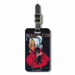 Chica de la calabaza etiquetas de maleta