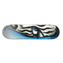 Chica de la cebra patines 