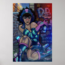 Chica de la droga fresco impresiones