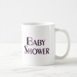 Chica de la fiesta de bienvenida al bebé tazas de café