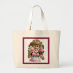 Chica de la guirnalda del rosa del Victorian Bolsas De Mano