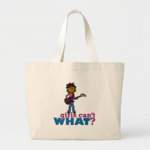 Chica de la guitarra baja bolsa de mano