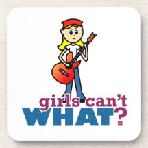 Chica de la guitarra posavasos