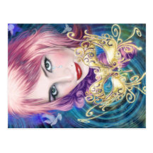 CHICA DE LA MASCARADA - RASGONES POSTAL