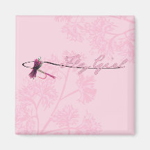 Chica de la mosca imanes para frigoríficos