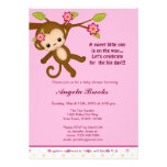 Chica de las invitaciones de la fiesta de bienveni comunicado personalizado