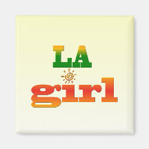 Chica de Los Ángeles Imán De Nevera