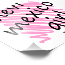 Chica de New México con el mapa garabateado de New Impresiones Fotograficas