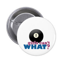 Chica de ocho bolas pin