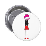 Chica de Punker Pin