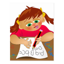 Chica del ABC tarjetas postales