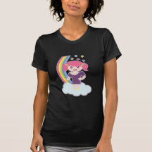 Chica del arco iris camiseta
