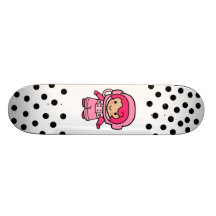 Chica del astronauta patineta personalizada