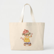 Chica del bastón de caramelo bolsa
