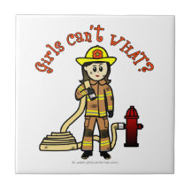 Chica del bombero teja