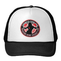 Chica del boxeo de la enfermedad cardíaca gorra