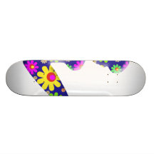 Chica del camionero del flower power patines 