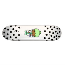 Chica del científico monopatín personalizado