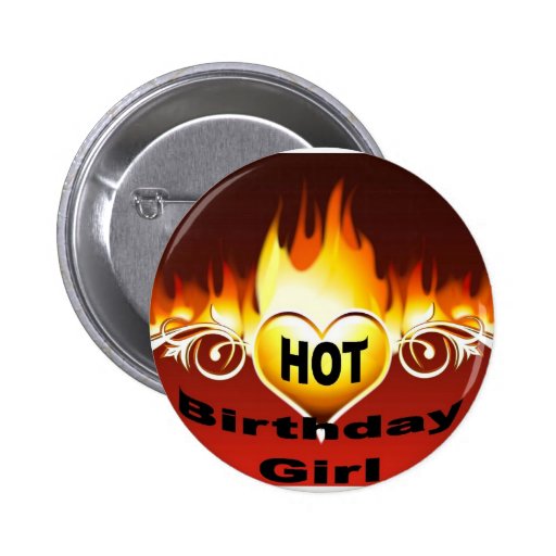 Chica del cumpleaños pin