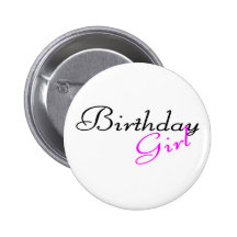 Chica del cumpleaños pins